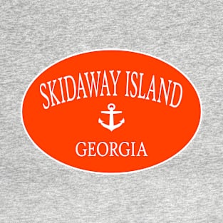 Skidaway Island Georgia Sea Islands Anchor Orange T-Shirt